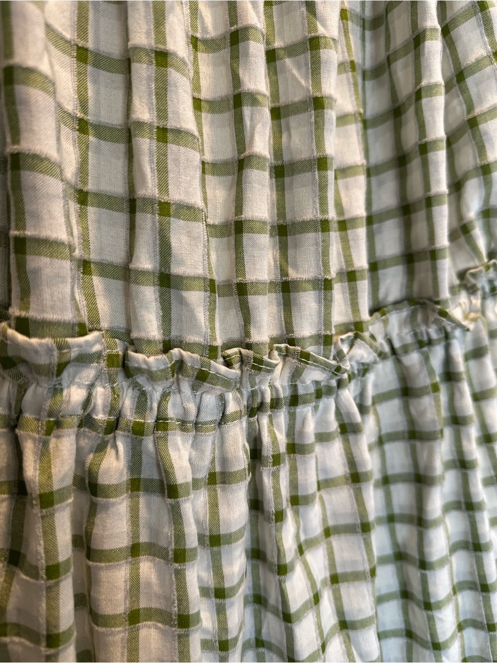 MAX STUDIO Sage Green Midi Dress Ruffle Hem XL NWOT Cottagecore - Picture 5 of 12